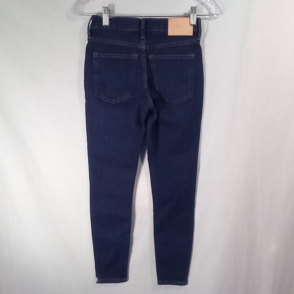 Everlane Dark Wash Mid Rise Skinny Ankle Jeans Size 23 - Picture 6 of 6